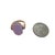 1960s 14k Gold Lavender Jade & Diamond Ring, Circa 1960, Size 6.5 For Sale - Image 5 of 7