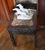 Antique Qing Era Chinese Hand-Carved Wood Table With Inset Marble Top For Sale - Image 9 of 9