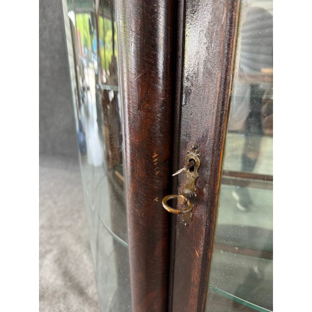 Early 1900s Curio Cabinet With Paw Feet For Sale - Image 12 of 14