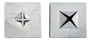 Plastic Boxes with Steel Lids by Ugolini Calegari for MAM Metalli Artistici Milano, 1970s, Set of 2
