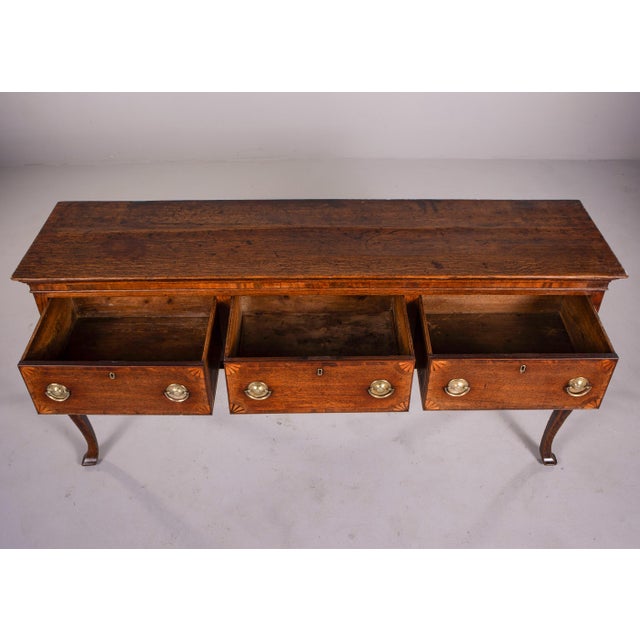 Early 19th Century English Early 19th Century Oak Dresser Base or Console For Sale - Image 5 of 13
