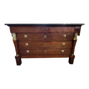 18th Century French Empire Marble Top Chest of Drawer / Commodes