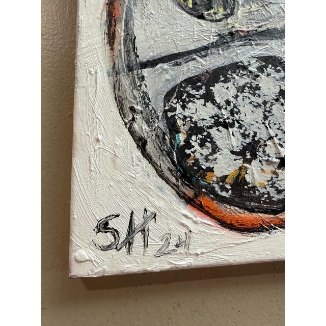 Scott Harper Mixed Media Painting titled "Husa" 31 x 41 2025 For Sale In West Palm - Image 6 of 8