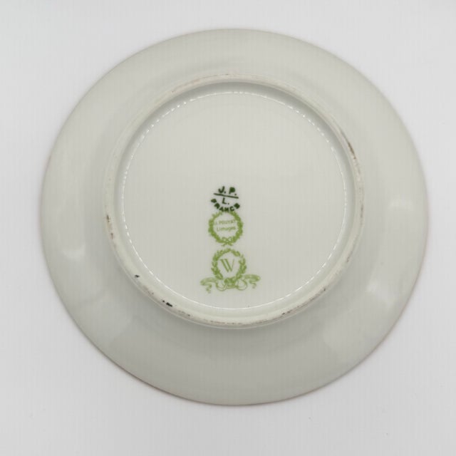 Antique J. Pouyat Limoges Porcelain Chinoiserie Dessert Service for Wanamaker, 6 Pieces For Sale - Image 11 of 12