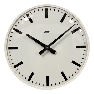 Vintage White Bakelite Wall Clock from Esmi, 1980s