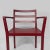 Maroon Italian Modern Armchair in Burgundy Varnished Wood, 1980s For Sale - Image 8 of 18