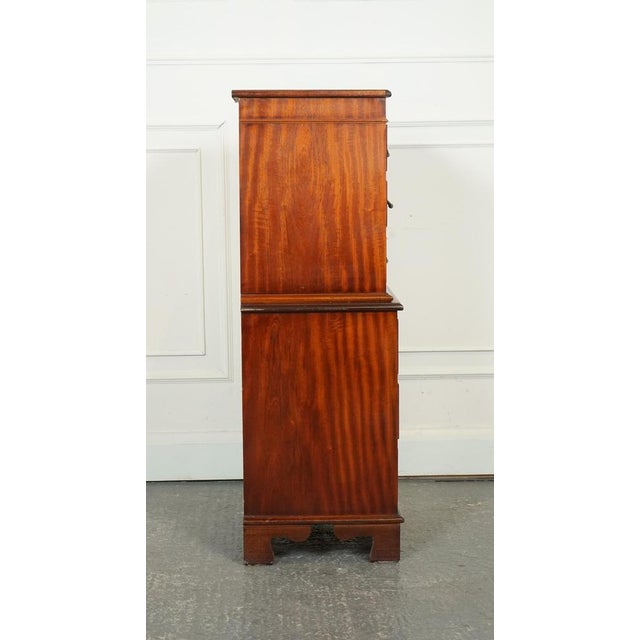 Brown Vintage Georgian Style Tallboy with Drawers For Sale - Image 8 of 11