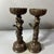 Late 20th Century Pair of Bronze Dragon & Phoenix Candlesticks – 6.7" Figural Candle Holders For Sale - Image 5 of 9