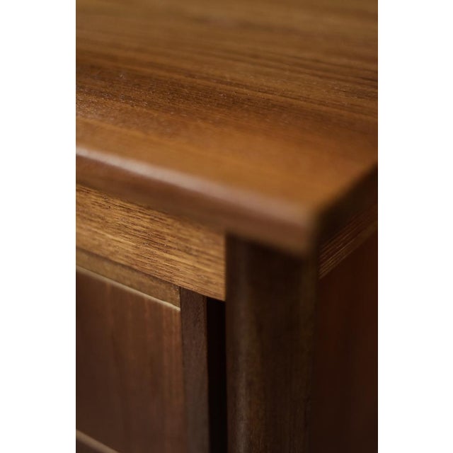 1960s Mid-Century Scandinavian Modern Teak Desk with Drawers, 1960s For Sale - Image 5 of 18