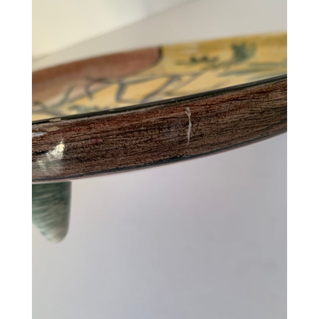 Modernist Ceramic Hand-Painted Plate For Sale - Image 12 of 12
