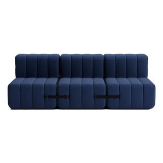 Modular Sofa Bed with Sleeping Function in Jet Fabric by Ambivalenz, Set of 6 For Sale