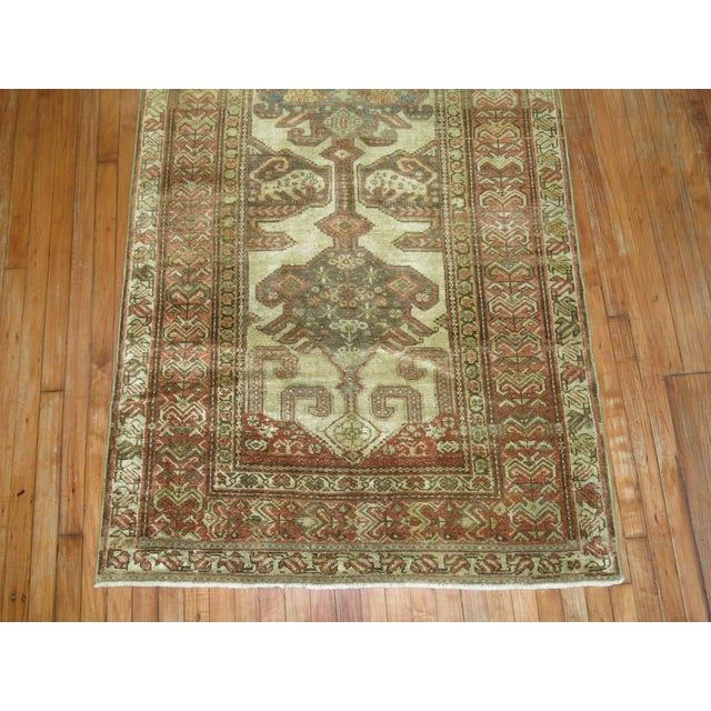 Malayer Wide Antique Runner rug no. 9358 For Sale In New York - Image 6 of 6
