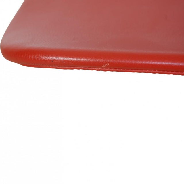 Animal Skin PK9 Chair in Red Aura Leather by Poul Kjærholm, 2020 For Sale - Image 7 of 13