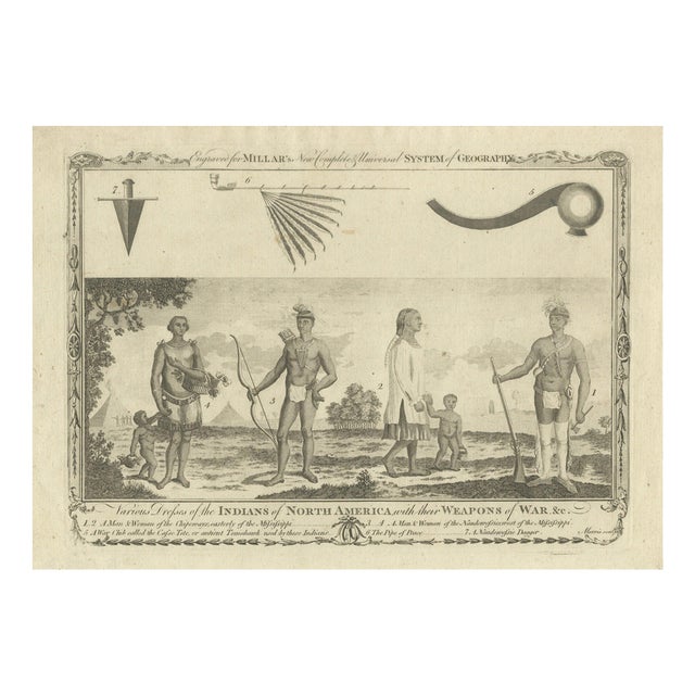 Indians of North America, 1800s, Paper For Sale