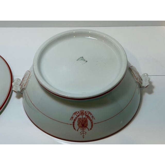 Late 19th Century Pillivuyt Porcelain Tureen With Belgian Archery Guild Crest For Sale - Image 10 of 12