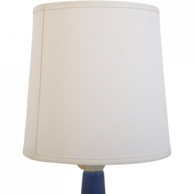 Blue Ceramic Lamp from Palshus, 1960s For Sale - Image 4 of 7