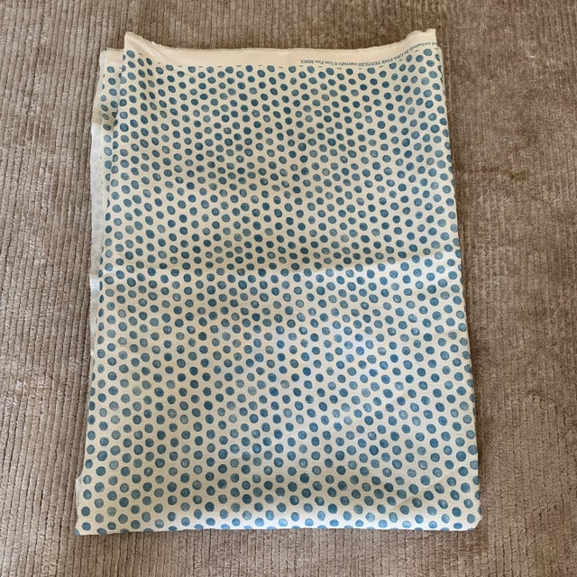 Lisa Fine 6y Lisa Fine Blue Tika Linen Fabric- 6 Yards For Sale - Image 4 of 6