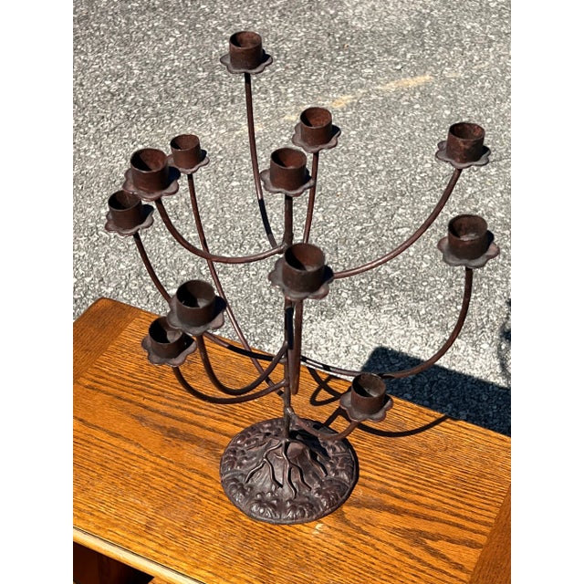 Late 20th Century Iron Candelabra For Sale In Nashville - Image 6 of 7