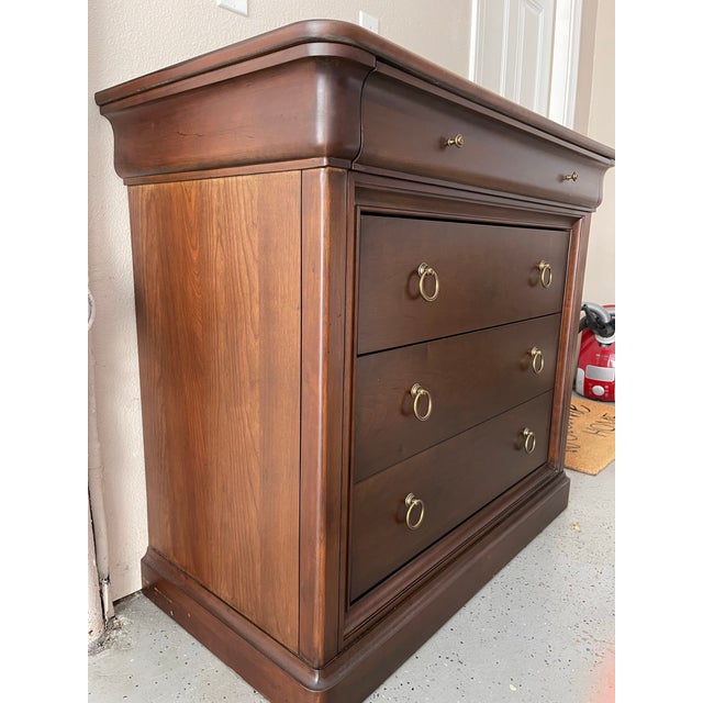 Ethan Allen’s Louis Chest blends vintage Louis Philippe style with four drawers to create a timeless and functional work...