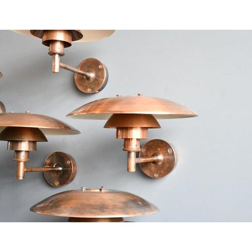 Poul Henningsen Copper PH4/5 Wall Light by Poul Henningsen for Louis Poulsen, 1970s For Sale - Image 4 of 13