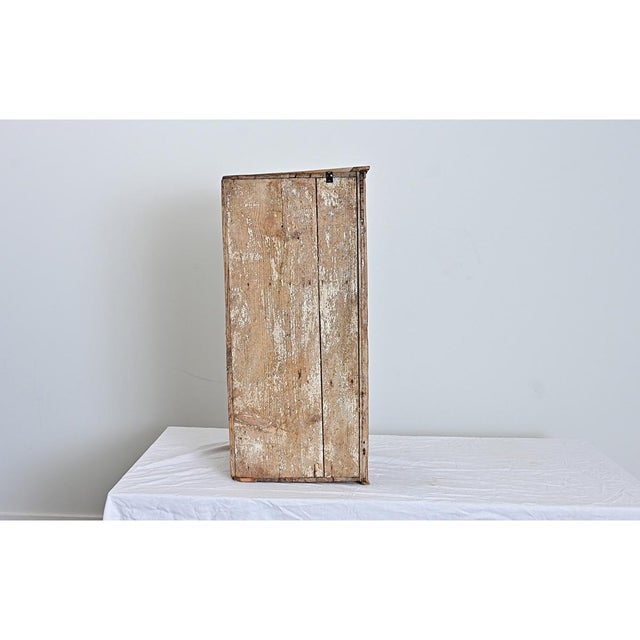 Swedish 19th Century Pine Wall Mounted Corner Cabinet For Sale - Image 12 of 12
