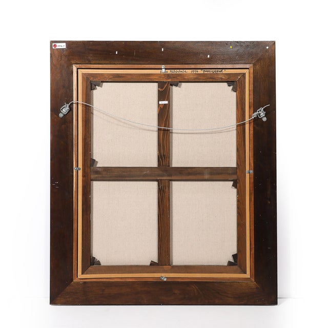 Modernist Oil on Canvas Painting "The Immigrant" Signed Hida Coates Altschule For Sale - Image 18 of 18