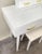 Modern White Lacquered Lady Vanity Desk With Matching Bench For Sale In New York - Image 6 of 12