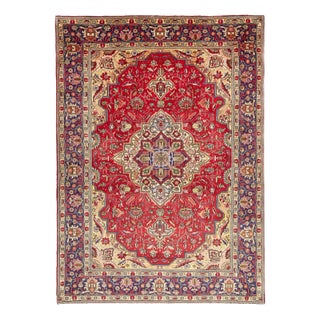 Middle Eastern Hand-Knotted Tabriz Rug For Sale