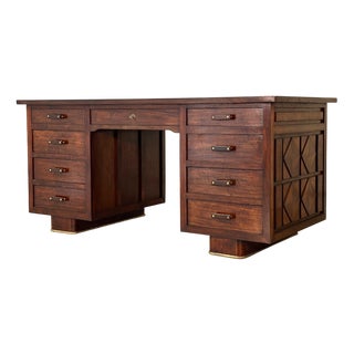 Walnut Desk in the style of Paolo Buffa, 1950s For Sale