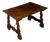 Italian 19th Century Walnut Baroque Style Fratino Table with Carved Lyre Legs For Sale