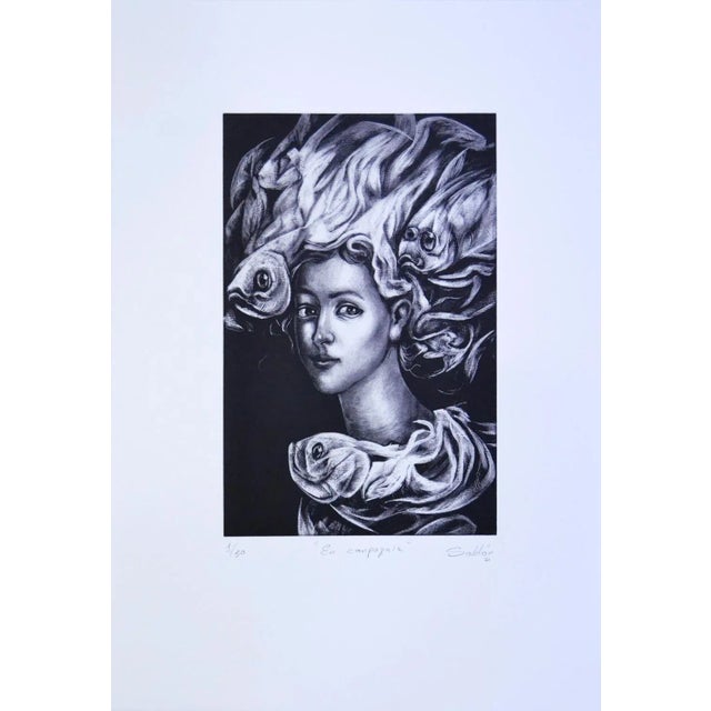 Gravure on paper Carlos Sablòn Perez is a Cuban artist born in 1981 who lives & works in Châlons-en-Champagne, France. His...