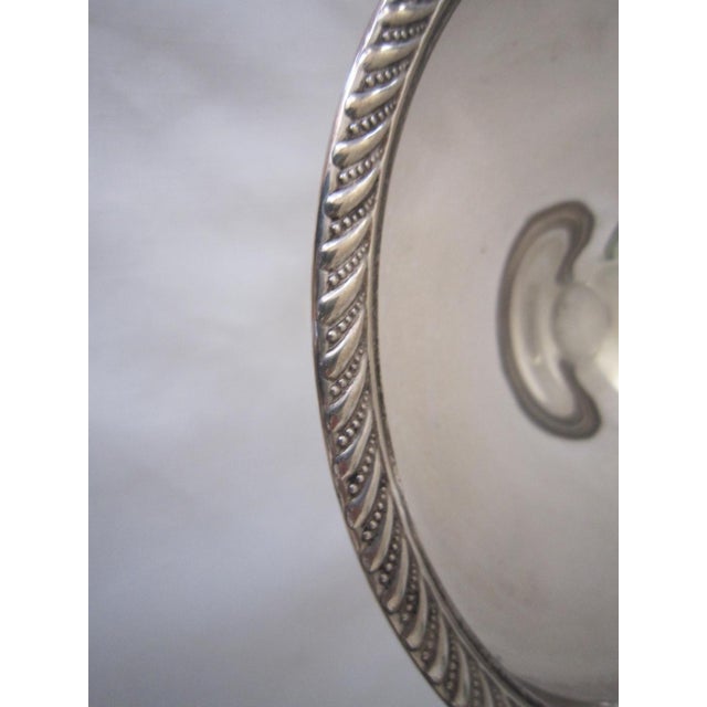 Vintage Sterling Silver Compote For Sale - Image 4 of 6