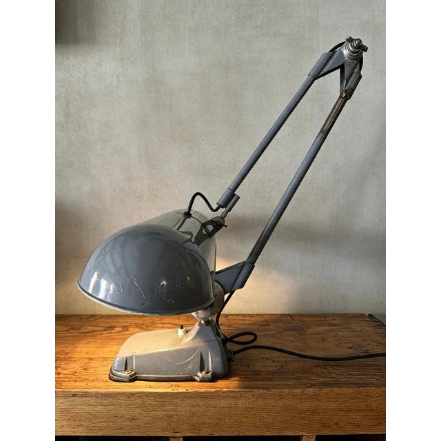 Bauhaus Large Desk Lamp by Ernst Rademacher for Rademacher, 1960s For Sale - Image 3 of 11