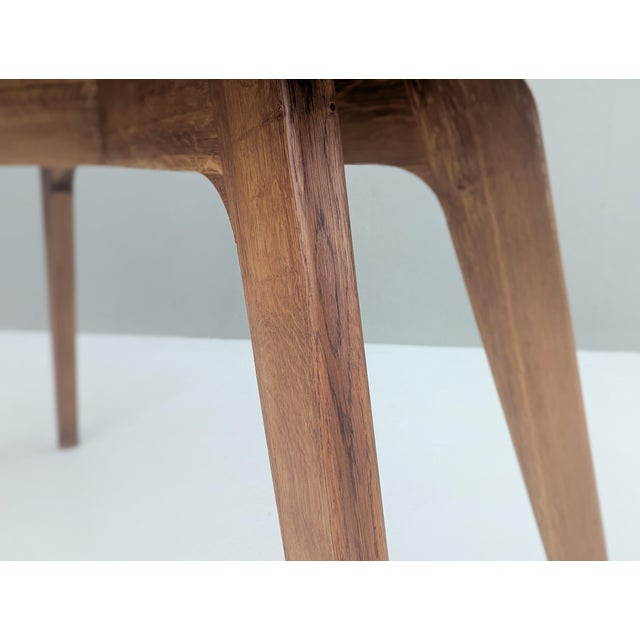 Brown Sculptural Modernist French Oak Table, 1930s For Sale - Image 8 of 18