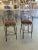 Metal Late 20th Century Ethan Allen Wrought Iron Bar Height Counter Stools - a Pair For Sale - Image 7 of 12