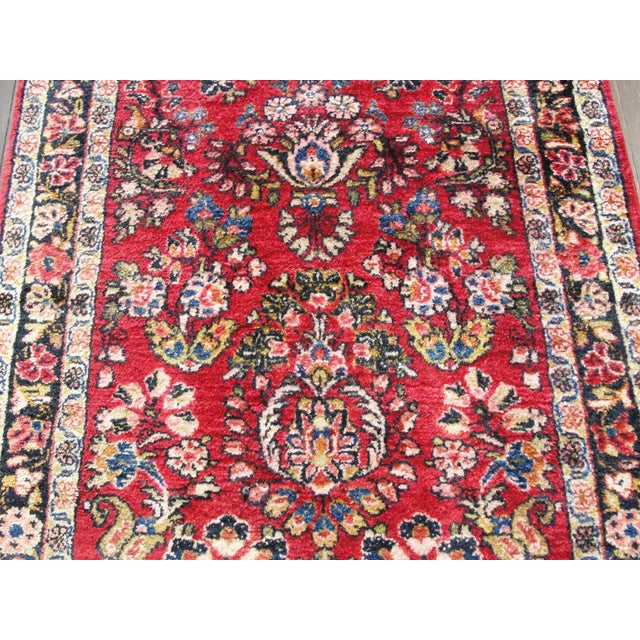 Antique Persian Sarouk Runner For Sale - Image 9 of 9
