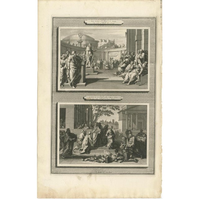 Copper Pieter Mortier, The Apocalypse of Saint John, 1700, Paper, Set of 6 For Sale - Image 8 of 9