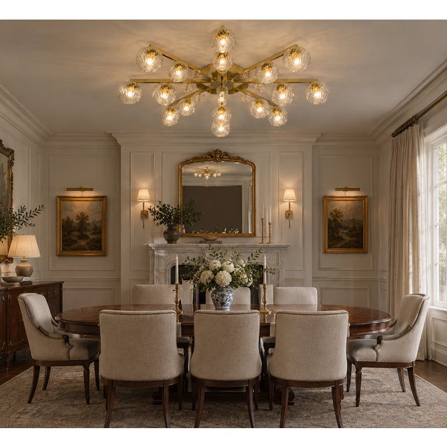 21st Century Modern Murano Flush Mount by Fabio LTD For Sale - Image 10 of 10