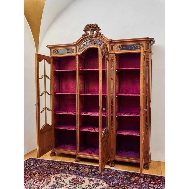Antique Bookcase in Oak For Sale - Image 14 of 14