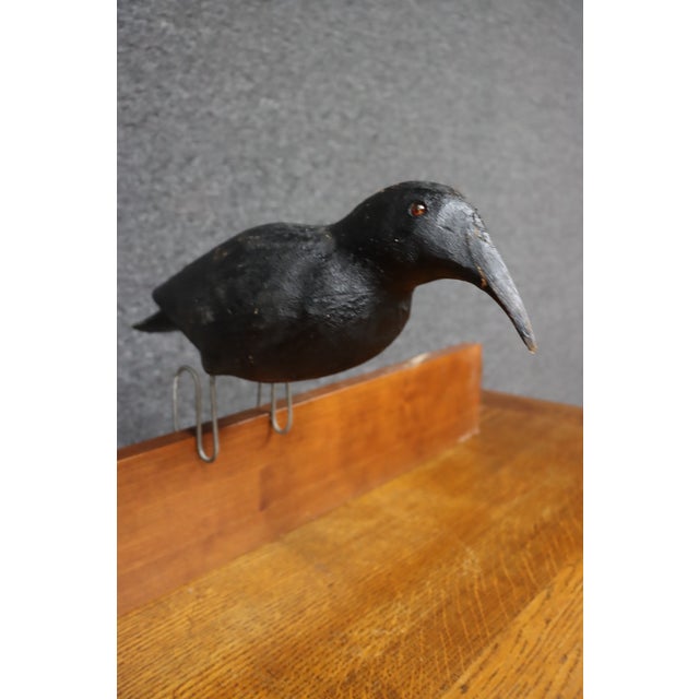 Wood Folk Art Crow Decoys – Set of Three For Sale - Image 7 of 18