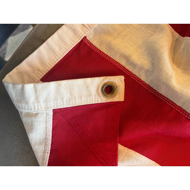 1950s Large WWII-era American Flag, 48-Star, 46w 68l (Approx 4' X 5.5') For Sale - Image 5 of 9