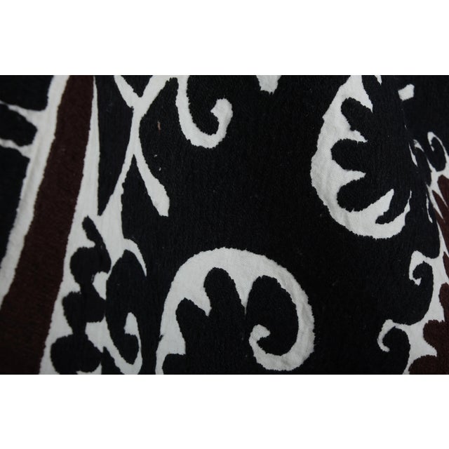 Textile Suzani Tablecloth 4'1'' X 5'2'' For Sale - Image 7 of 10