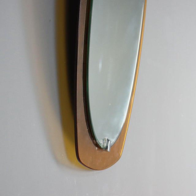 Oval Wall Mirror, 1960s For Sale - Image 10 of 13