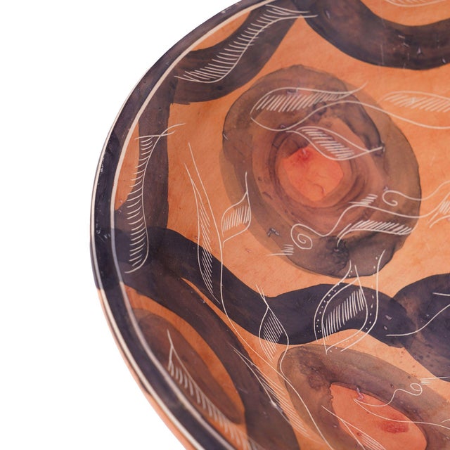 Kenyan Sgraffito Carved Soapstone Bowl, C. 1950 For Sale - Image 4 of 11