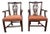 Pair of Late 20th Century Matching Chippendale Style Straight Leg Armchairs For Sale