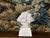 Metal French 1940s Carved Stone Table Lamp Depicting a Fruit Bowl on Pedestal For Sale - Image 7 of 10