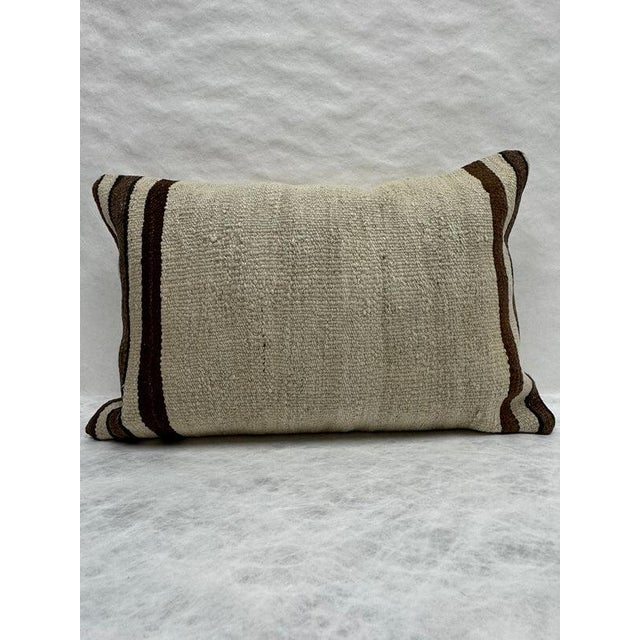 Turkish Hemp Pillow Cushion Natural Brown Black Beige Pillow Cushion Cover 16" x 24" #30264 Enhance your home decor with...