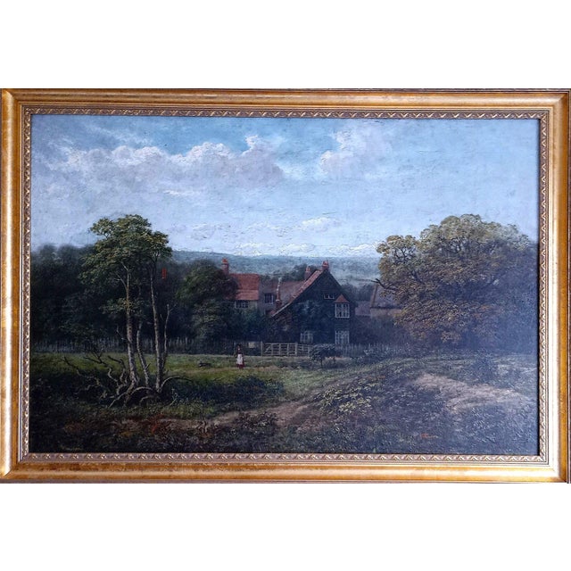 R. J. Osborn, Farm in Hampstead, 1860, Paint, Framed For Sale - Image 6 of 10