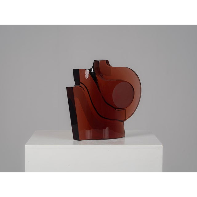 1980s Unknown, Abstract Geometric Glass Sculpture, 1980s, Glass For Sale - Image 5 of 9