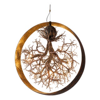 Circular Pendant Light by Frankie Cesare For Sale